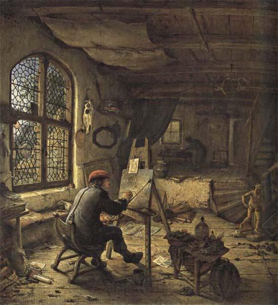 Adriaen van ostade The Painter in his Studio